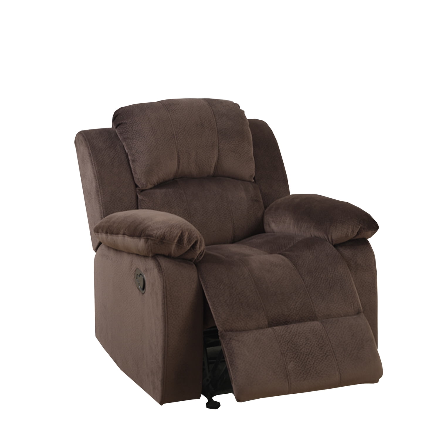 Faux suede recliner hot sale