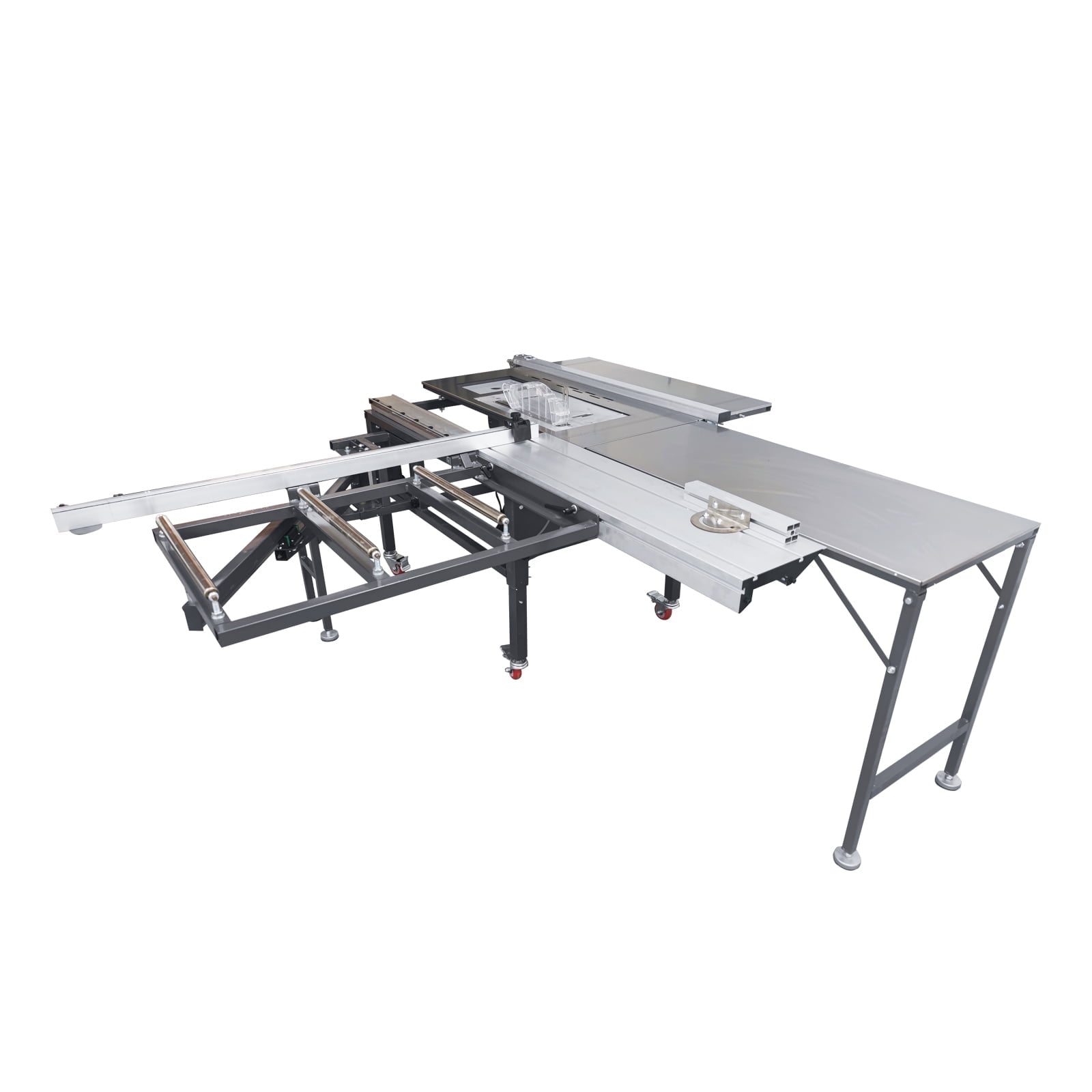 Rocker Sliding Table Saw Portable Dust Free Folding Wood Cutting