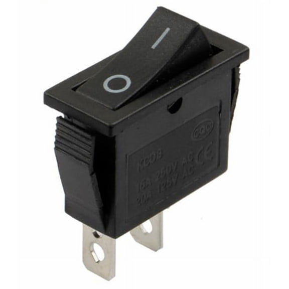 Rocker Switch 2 Pins 2 Position On-Off 15A 250VAC SPST Car Boat Black Rocker Switch Toggle KCD3-101/2P