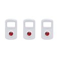 thumbnail image 1 of Rocker Switch Cover Fits Kenworth/Peterbilt - Red Diamond (Card of 3), 1 of 3