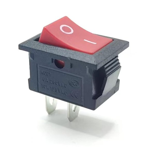 Rocker Switch KCD1 2 Pin 2 Position 10A125V 6A250V ON/Off