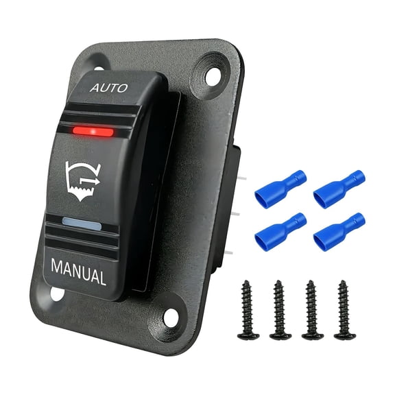Rocker Switch Panel,3 way switch toggle rocker panel control,car boats marine RV 12v 24v on off rocker switch,automotive trailer toggle switches controller,5 pin pre wired switch panel Bilge