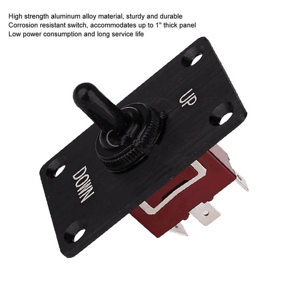 Rocker Toggle Switch, Anti Rust Switch Panel High Strength Aluminum Alloy Waterproof for Boats Yachts RVs