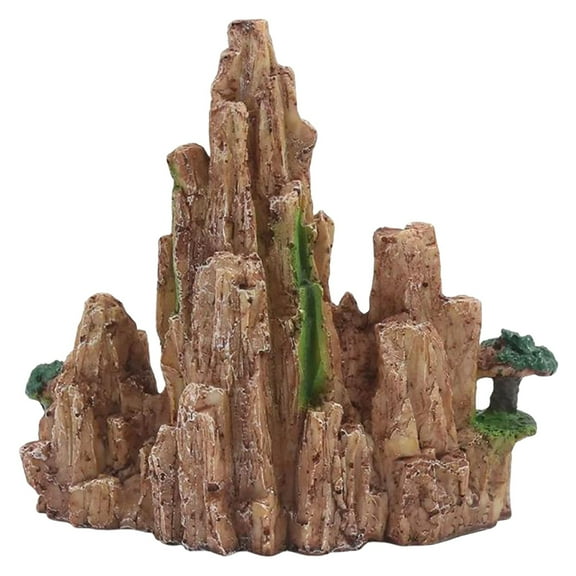 Rockery-Office Decor-Aquarium Rockery Ornament Decoration for Fish Tortoise Tank Stone