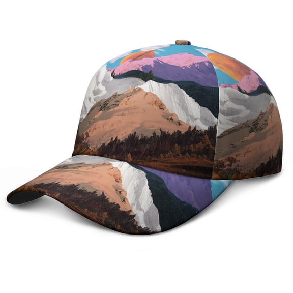 Rocket Alien Spacecraft Starry Night Baseball Cap – Durable Snapback Hat for Baseball, Football, Soccer, and Basketball Training