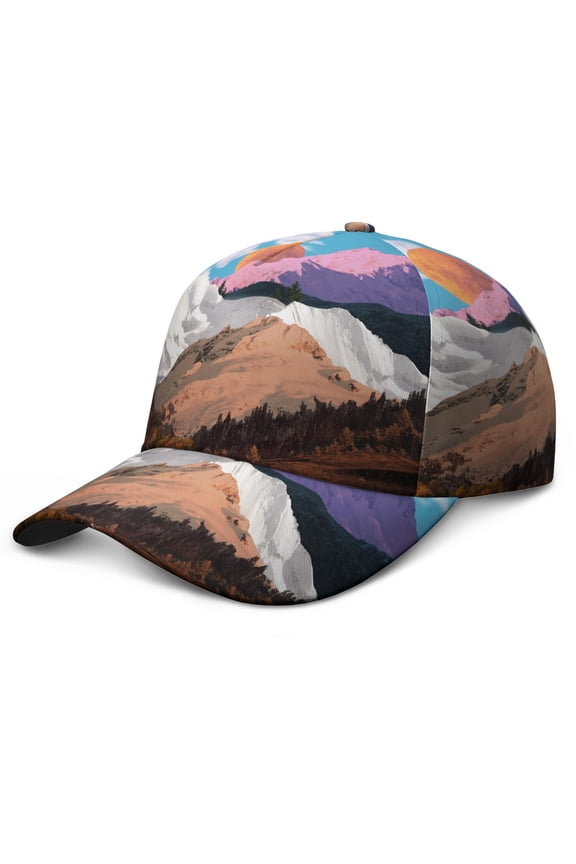 Rocket Alien Spacecraft Starry Night Baseball Cap – Durable Snapback Hat for Baseball, Football, Soccer, and Basketball Training