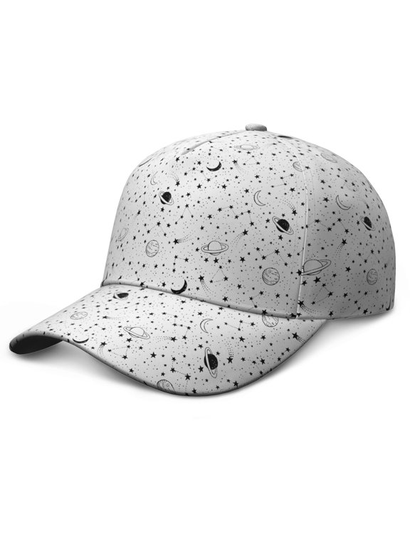 Rocket Alien Spacecraft Starry Night Baseball Cap – Durable Snapback Hat for Baseball, Football, Soccer, and Basketball Training