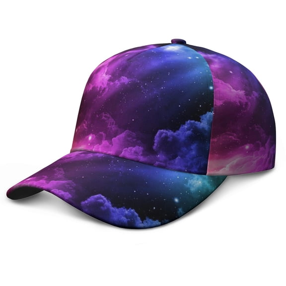 Rocket Alien Spacecraft Starry Night Baseball Cap – Durable Snapback Hat for Baseball, Football, Soccer, and Basketball Training