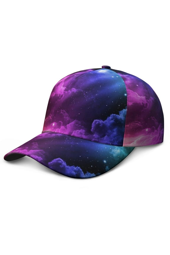 Rocket Alien Spacecraft Starry Night Baseball Cap – Durable Snapback Hat for Baseball, Football, Soccer, and Basketball Training