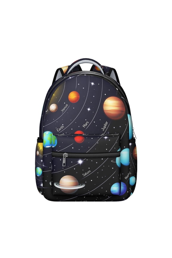 Rocket Alien Spacecraft Themed Student Backpack - Durable & Lightweight