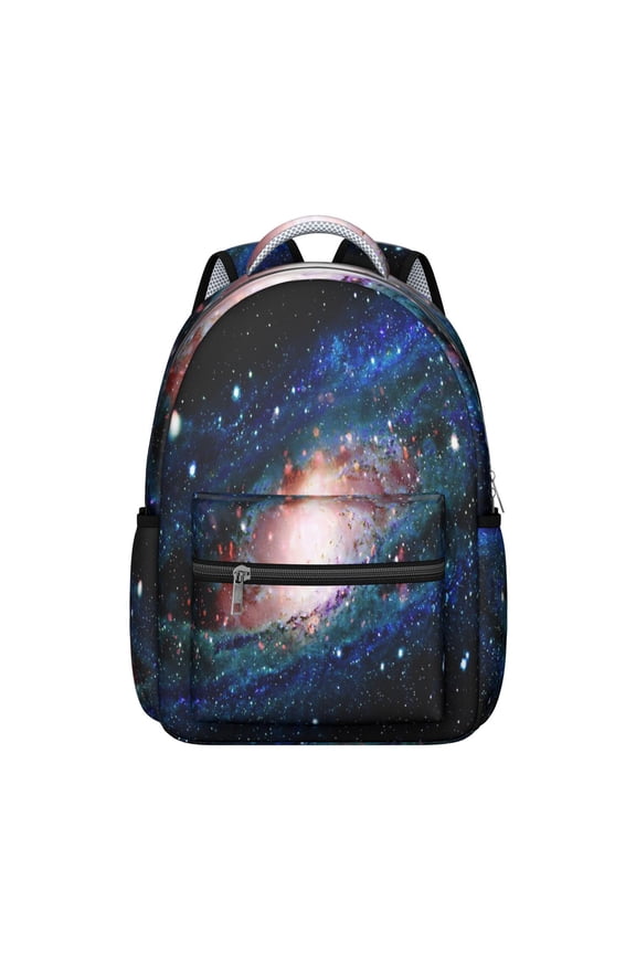 Rocket Alien Spacecraft Themed Student Backpack - Durable & Lightweight