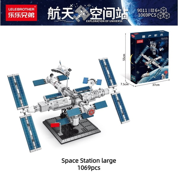 Rocket Building Blocks Spaceship Space Station Apollo V 5 Crew Dragon Falcon Heavy Saturn V 5 Model Gifts Boys Girls Adults