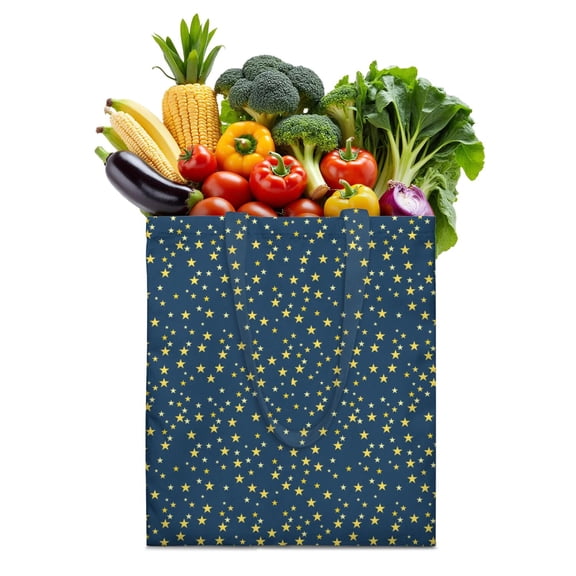 Rocket Canvas Tote Bag – Space Galaxy Astronaut Planet Starry Night Cosmos Outer Space Cute Celestial Star Constellation Moon and Stars Nebula Sci-fi Lovers Reusable Tote Bag Eco-Friendly Foldable