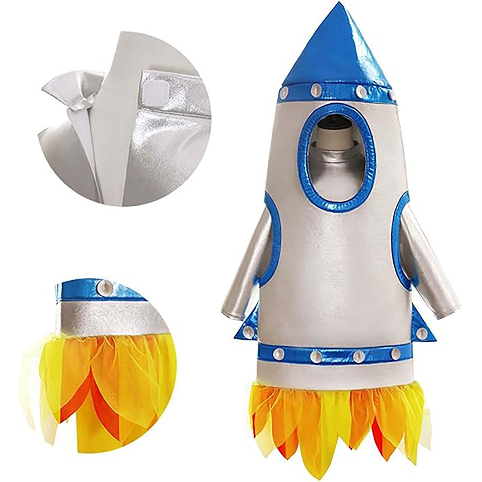 Rocket Costume Kids Outfit Space Shuttle Cosplay Halloween Cute Rocket ...