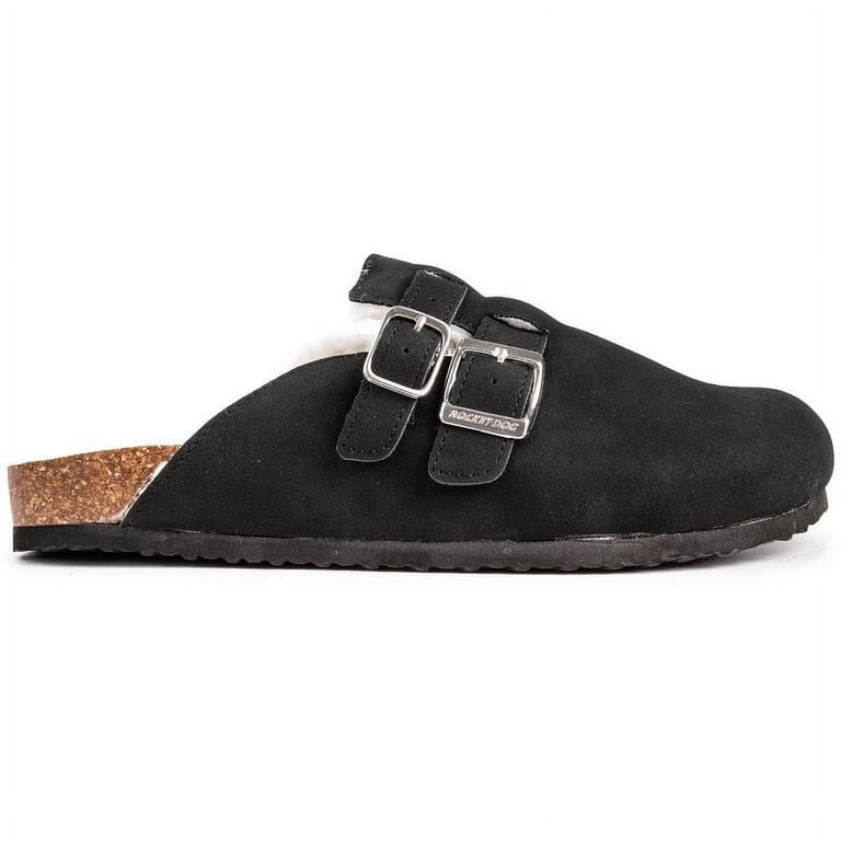 Rocket Dog Women's Mule Slippers - Faux Fur Lined, Cozy Indoor Slippers