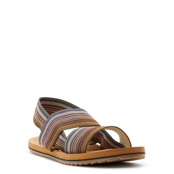 Rocket Dog Ellen Multi Stripe Strappy Flat Sandals (Women's)