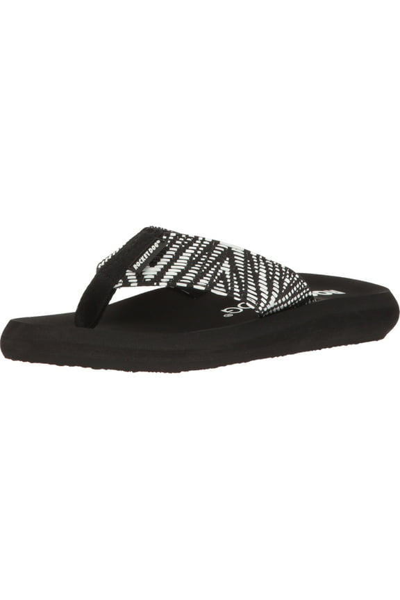 Women's SPOTLIGHT2 Odyssey Fabric Flip Flop,7 B(M) US,Black Zest