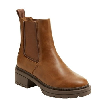 Stivaletto beige basso alla caviglia donna combat con fondo carrarmato