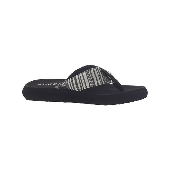Rocket Dog Womens Spotlight 2 Cushioned Footbed Flip-Flops B/W 8 Medium (B,M)