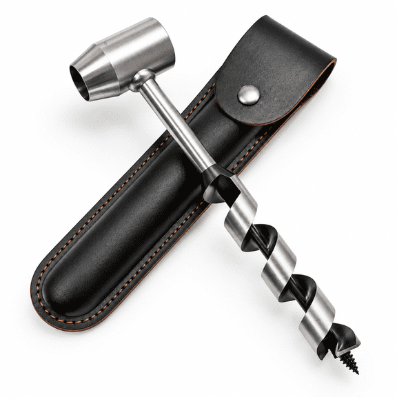 Rocket Edition 1" Eye Hand Auger Hand Drill for Woodworking and Camp Projects