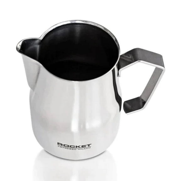 Rocket Espresso 18/10 Stainless Steel Frothing Pitcher, 12oz, Polished Mirror Finish
