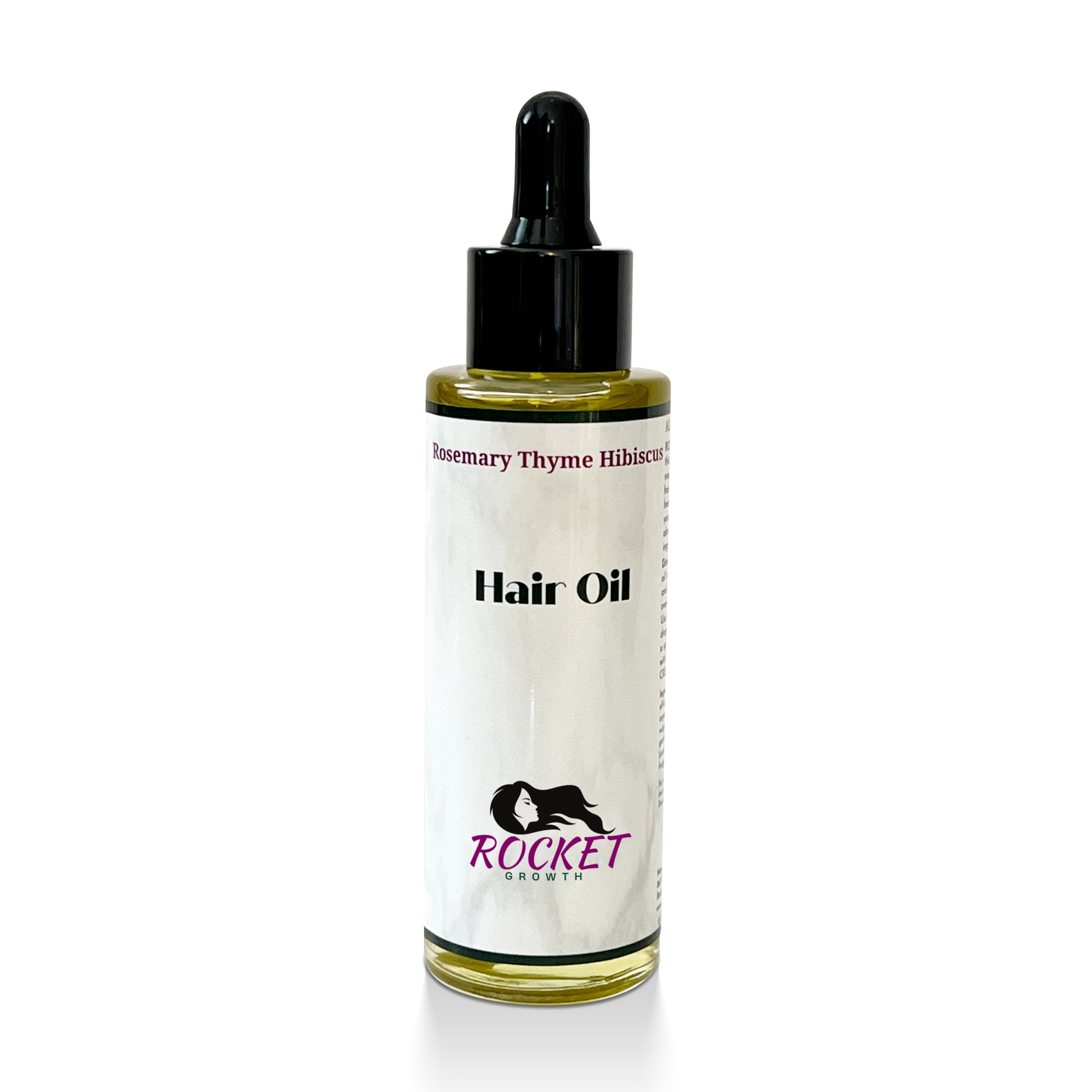 Rocket Growth Rosemary Thyme Hibiscus Hair Oil. All Natural Organic