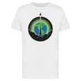 thumbnail image 1 of Rocket Launch Over Earth Tee Men's -Image by Shutterstock, 1 of 2