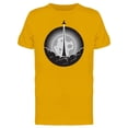 thumbnail image 1 of Rocket Launch Over The Moon Tee Men's -Image by Shutterstock, 1 of 1