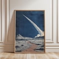 thumbnail image 1 of Rocket Launch Stylized Landscape Blue Sky Desert Scene Space Art Decor, Unframed Paper Poster 16x20in, 1 of 4
