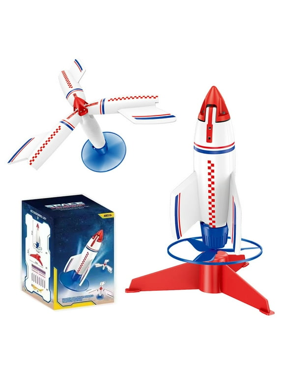 Rocket Launcher for Kids - Electric Flying Model Rocket with 2 Modes, Eco-Friendly Rocket Toy with Unlimited Re-Launch, Ultra-high Flying Rocket Toy Great Birthday Gift for 6 7 8 9 10 11 12 Years Olds