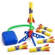 Kiddie Play Rocket Launcher for Kids to Stomp on Outdoor Toys 6 Rockets