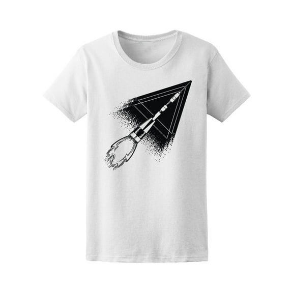 Rocket Launching Into Space T-Shirt Men -Image by Shutterstock, Male Large