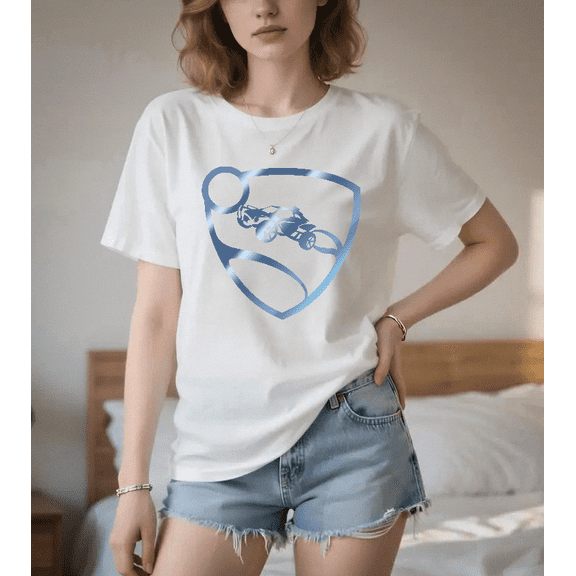 Rocket League Car Soccer Video Game Fan Graphic Unisex Tee, for men & women, up to size 5XL
