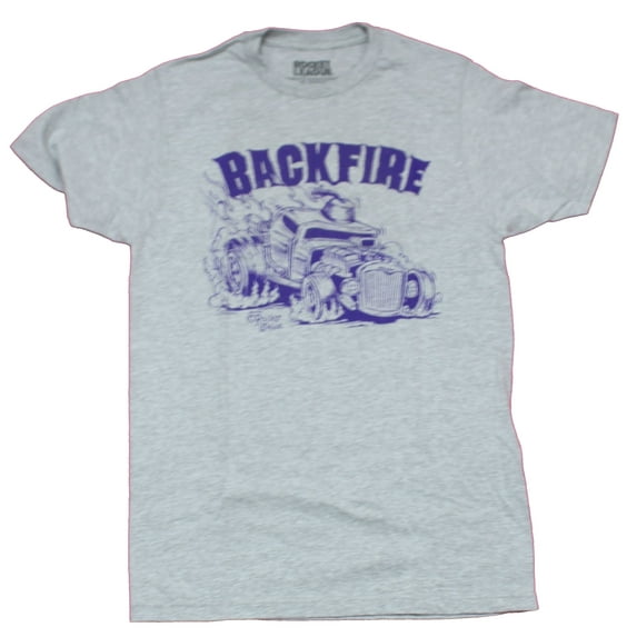 Rocket League Mens T-Shirt - Back Fire Hot Rod Image