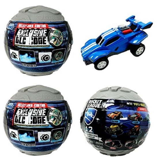 Rocket League Mini PullBack Racer Car Mystery Ball Set of 3 With Possible DLC Code