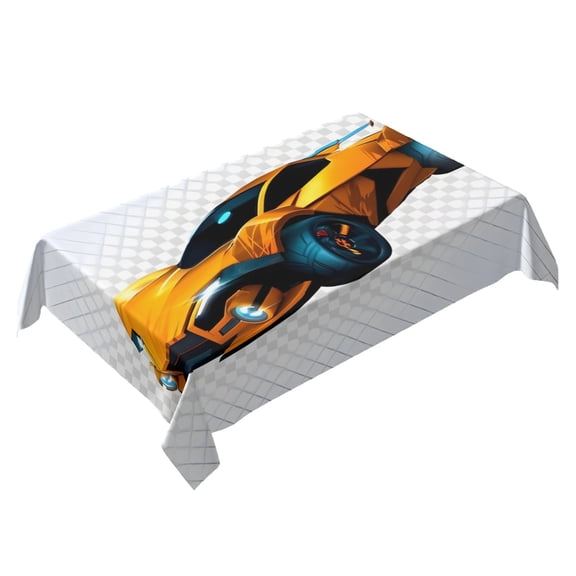 Rocket League Themed Square Tablecloth 54 * 72 Inches Durable Stylish