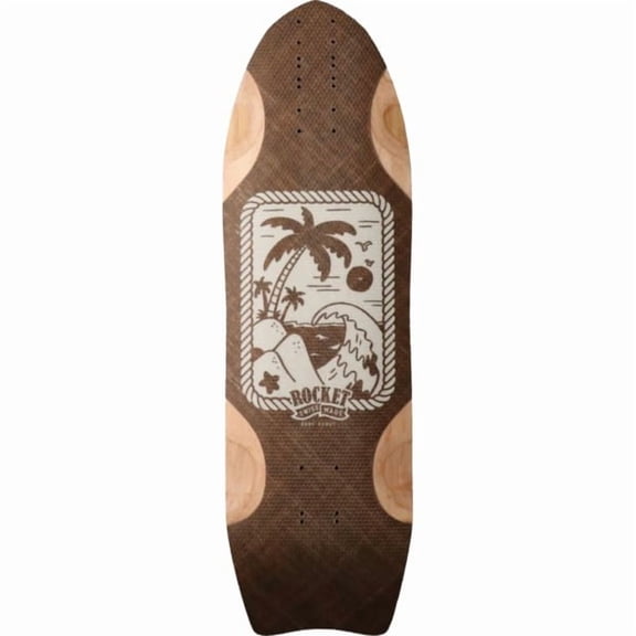 Rocket Longboards Surfskate Scout Cruiser Skateboard Deck - 9.25" x 30" (Deck Only)