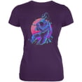 thumbnail image 1 of Rocket Man Will Rock You Juniors Soft T Shirt Purple 2XL, 1 of 1