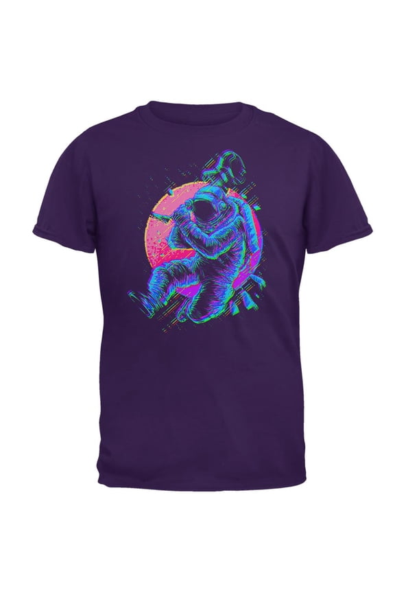 Rocket Man Will Rock You Mens T Shirt Purple SM