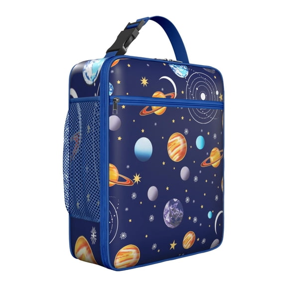Rocket Nebula Cosmic Lunch Bag – Space Alien Spacecraft Galaxy Insulated Lunch Box Tote