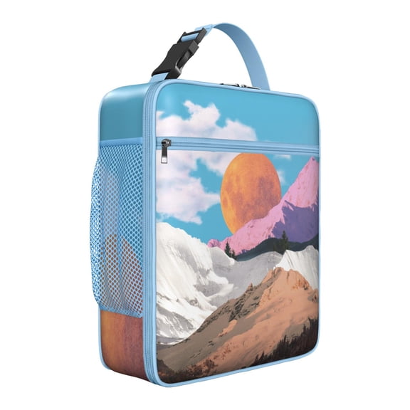 Rocket Nebula Space Lunch Bag – Alien Galaxy Cosmos Insulated Thermal Food Container Tote
