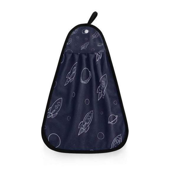 Rocket Planet Space Hand Towel Quick Drying Home Storage Kitchen Towel Hooks Dish Cloths