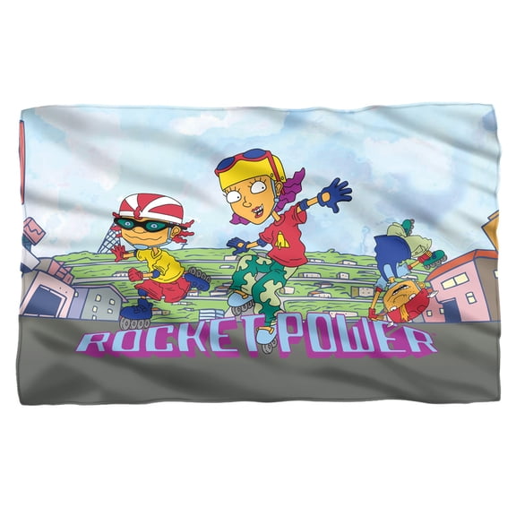 Rocket Power Blanket, 36"x58" Otto, Reggie and Twister Skate Fleece Blanket