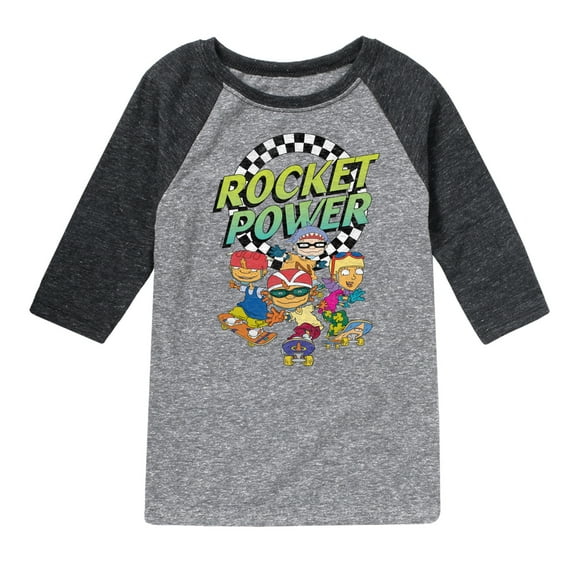 Rocket Power - Finish Line - Toddler And Youth Raglan Graphic T-Shirt