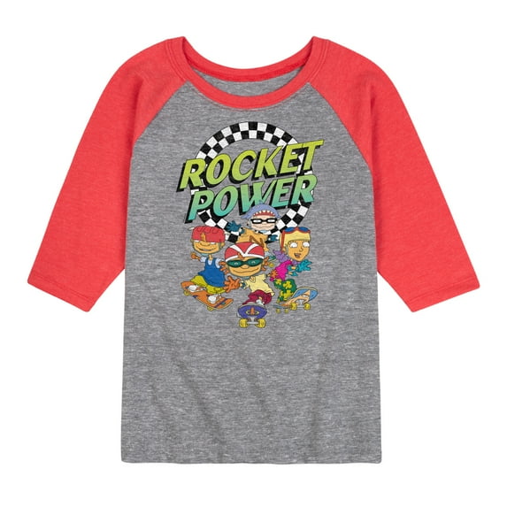 Rocket Power - Finish Line - Toddler And Youth Raglan Graphic T-Shirt