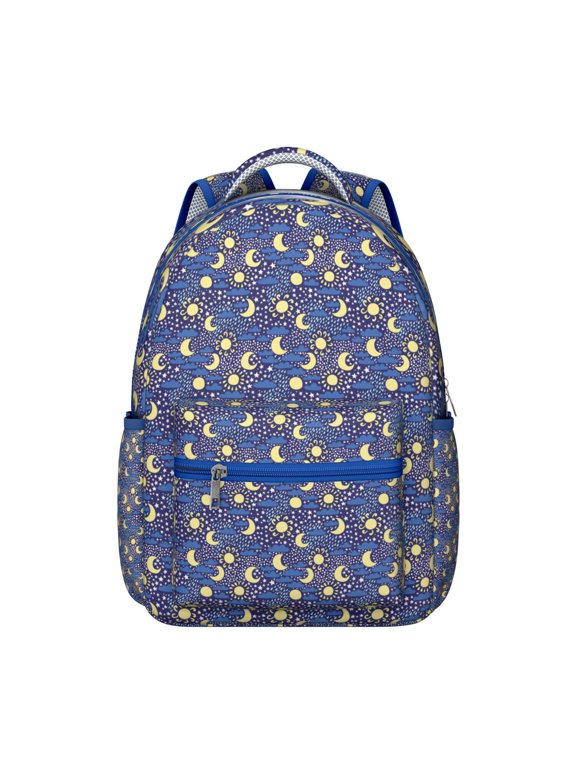 Rocket Print Ergonomic Student Backpack - Breathable & Durable for Daily Use