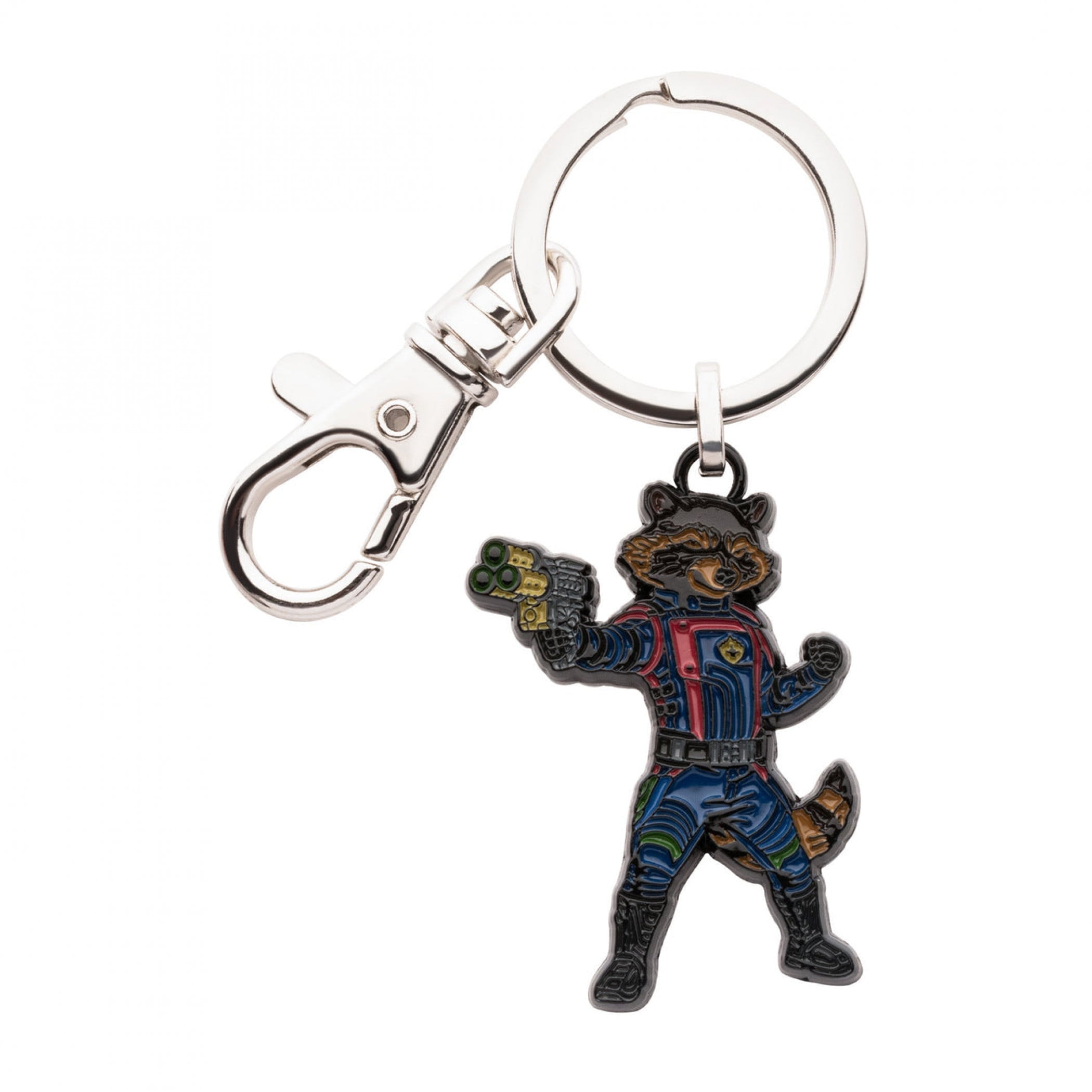 Rocket Raccoon  Guardians of The Galaxy Rocket Keychain, Black