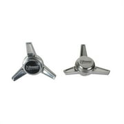 Rocket Racing Wheels RS1-D102 Polished Deep Angle Spinners, Pair
