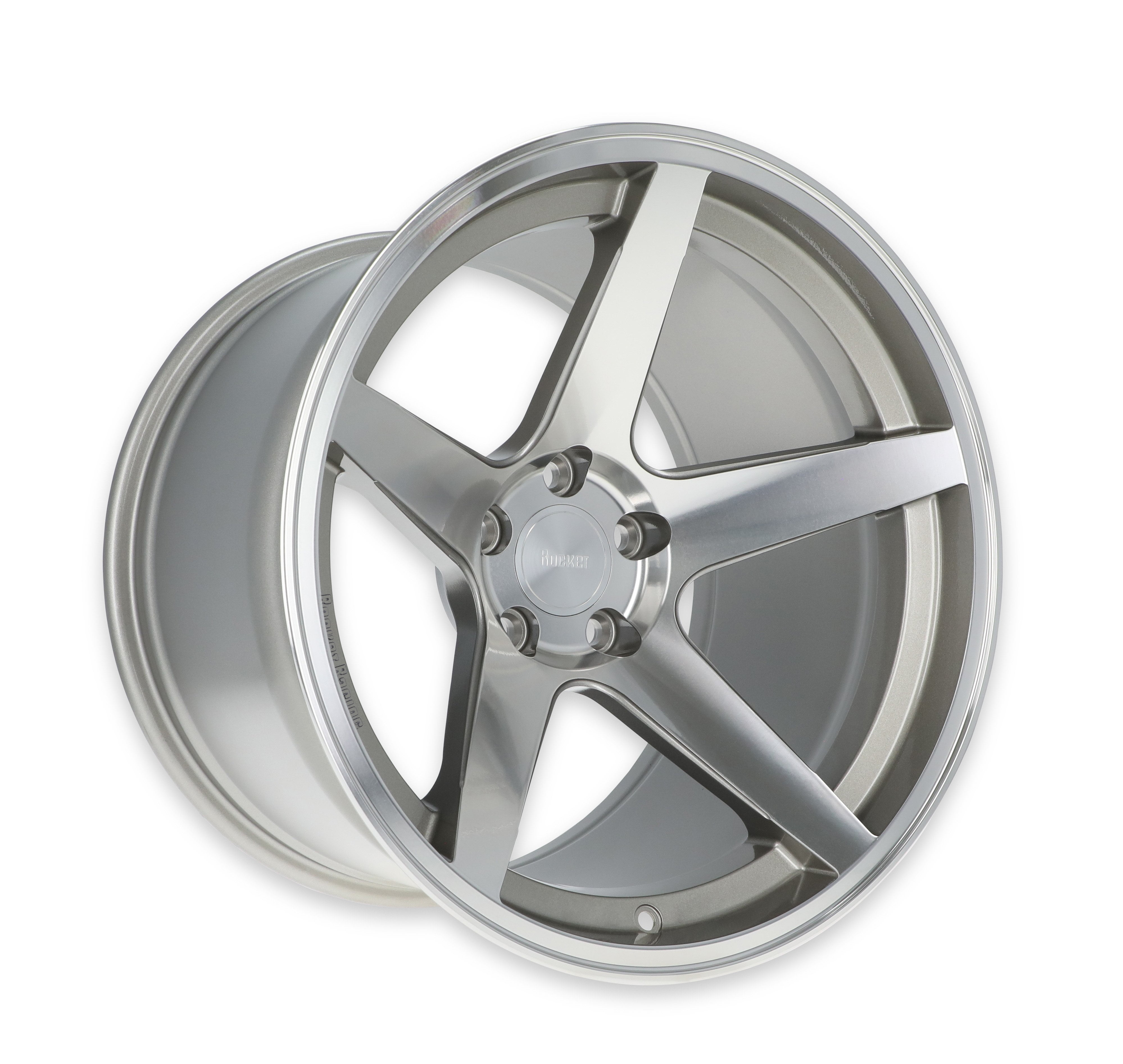 Rocket Racing Wheels TTR29-826155-D  Flare Series - Titanium/Machined