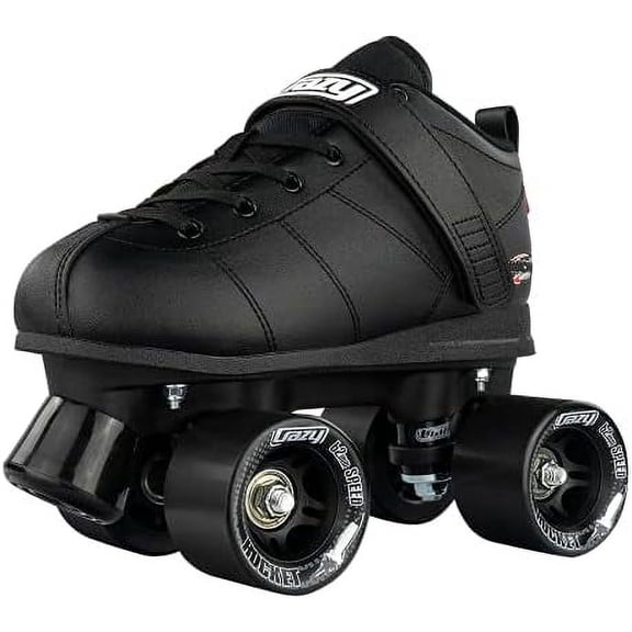 Rocket Roller Skates - Quad Skates for Men and Women - Black (Size: Mens 6 / Womens 7)$$Sport & Recreation Other